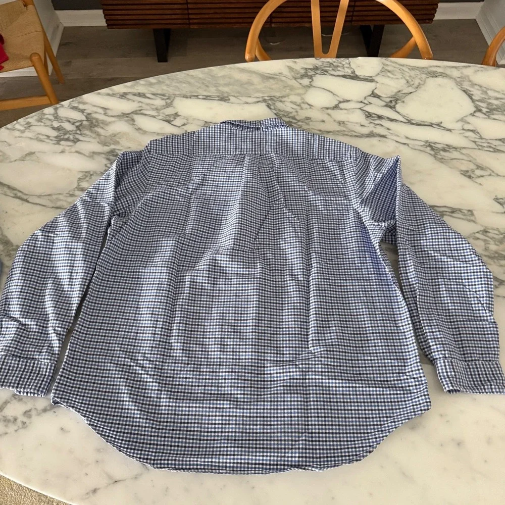 Polo Ralph Lauren Cotton Men's Blue criscross long sleeve shirt size XXL